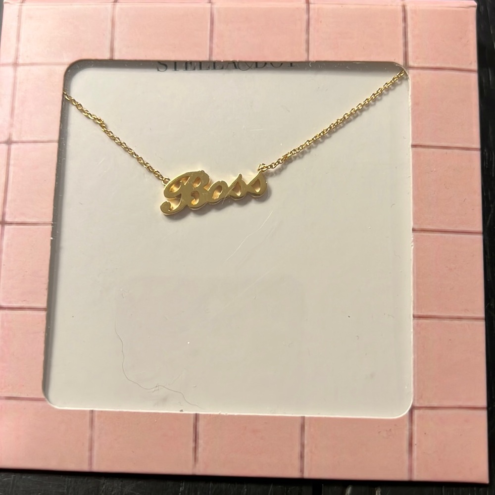 stella & dot ~ Boss necklace ~ gold plated